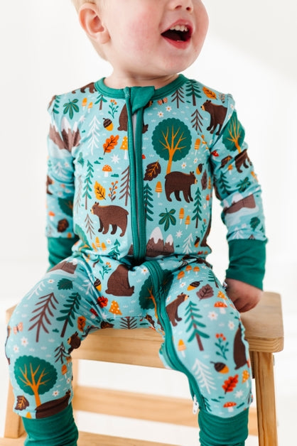 Bamboo Convertible Footie - Woody Woodland