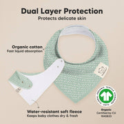 8 Pack Organic Cotton Bandana Bibs - Nordic