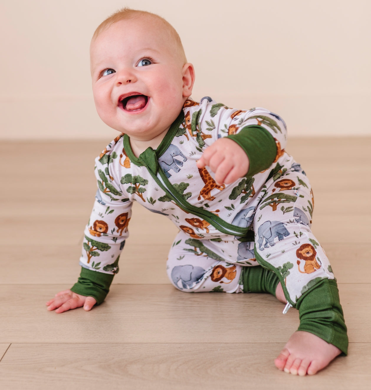 Bamboo Convertible Footie - It's a Jungle Out There!