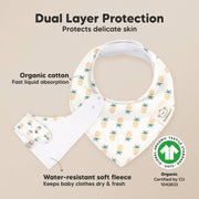 8 Pack Organic Cotton Bandana Bibs - Beach Day