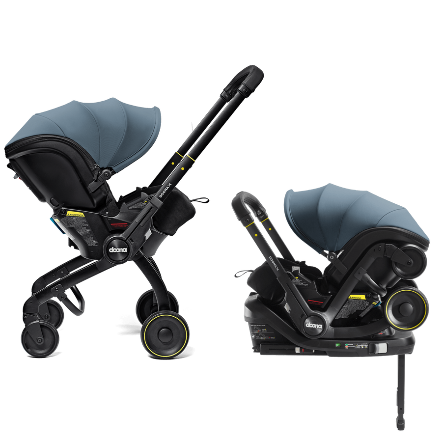 Doona X Infant Convertible Car Seat and Stroller - Ocean Blue