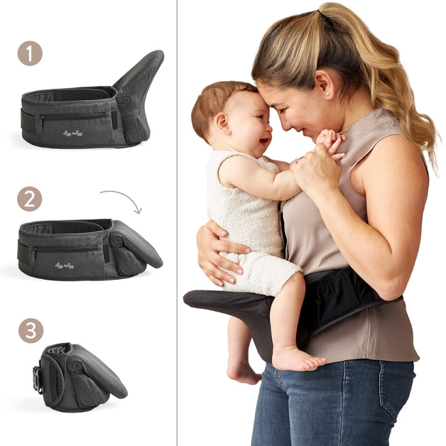 Hold and Fold Hip Seat Carrier