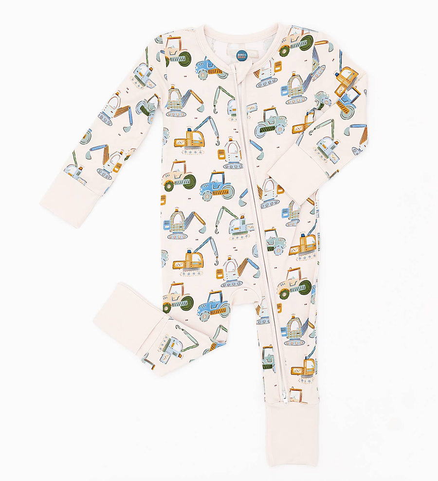 Bamboo Convertible Footie - Little Builder