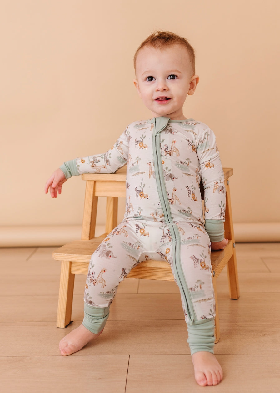 Bamboo Convertible Romper - Soft Savannah