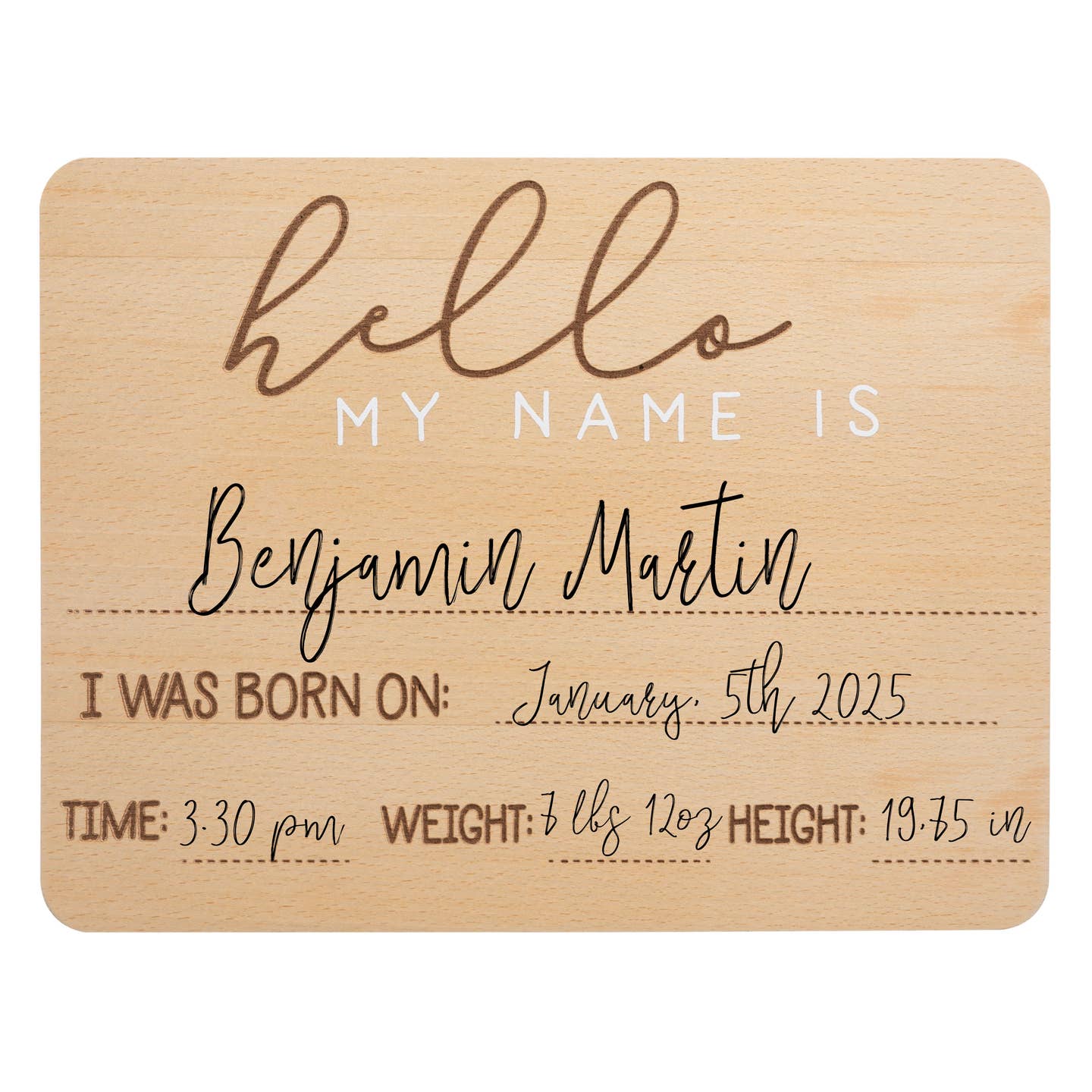 Baby Arrival Milestone Photo Prop