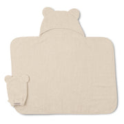 Hooded Towel + Wash Mitt Set - Linen