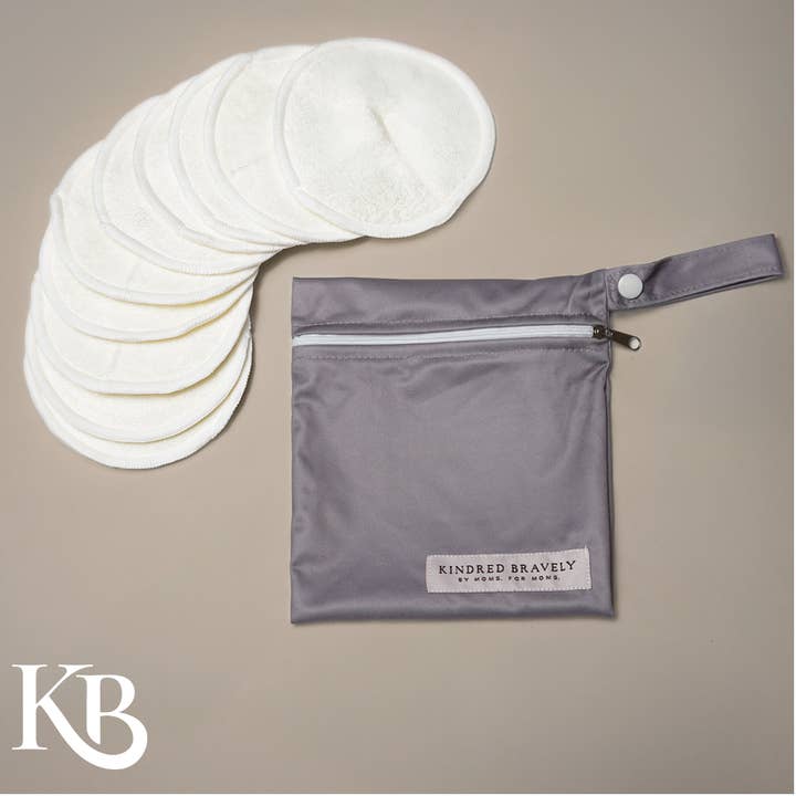 Washable Organic Bamboo Nursing Pads 10-pack - Twilight