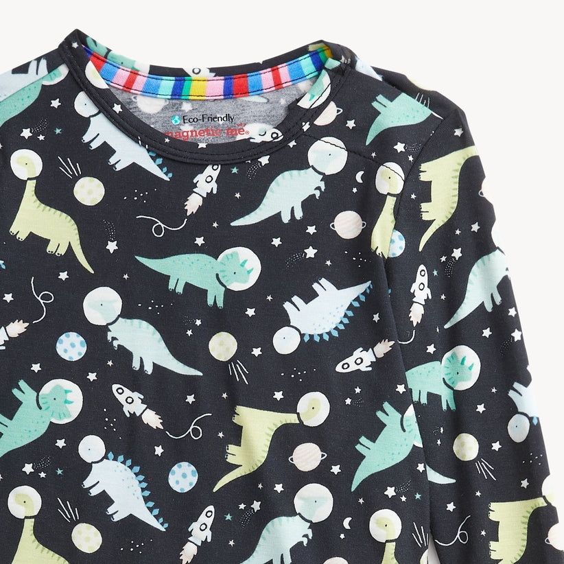 Modal Magnetic Long Sleeve Toddler Pajamas - Astroceratops