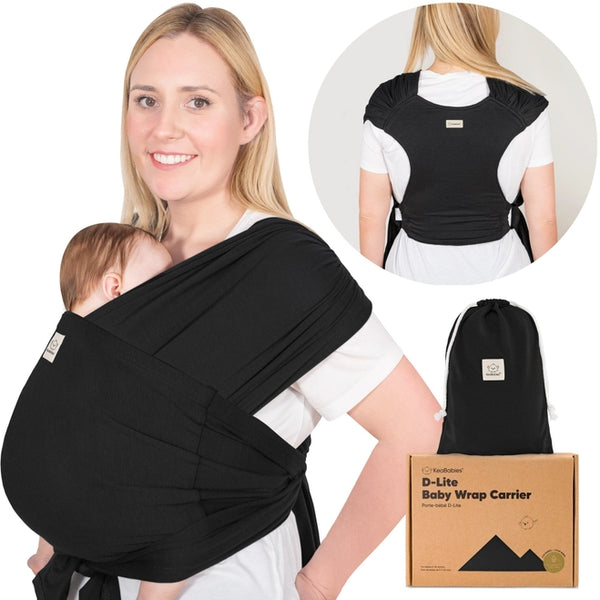 D-Lite Baby Wrap Carrier - Trendy Black