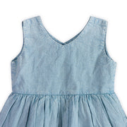 River Soft Denim Washed Baby Dress + Bloomer