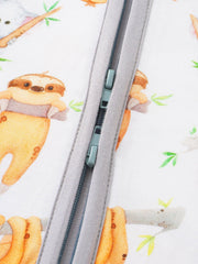 PoshTOT Sloth Bamboo Baby Shorty Zippy Romper