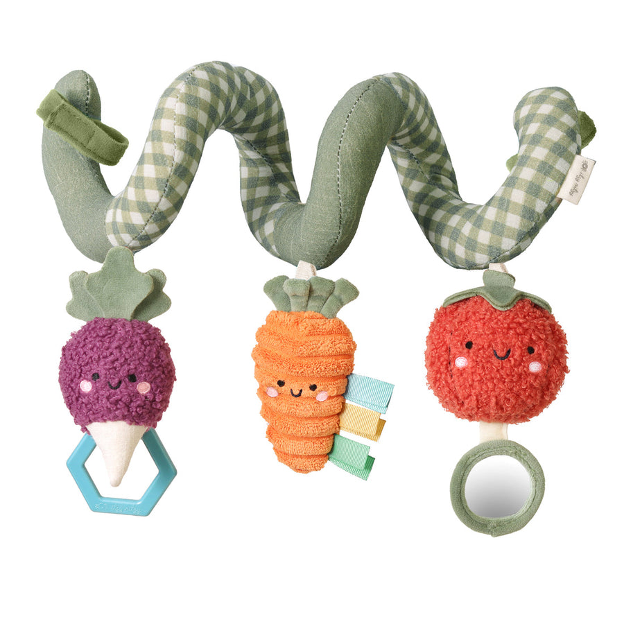 Itzy Bitzy Spiral™ Car Seat Activity Toy - Veggie