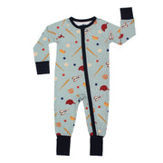 Bamboo Baby Convertible Romper - Play Ball Baseball