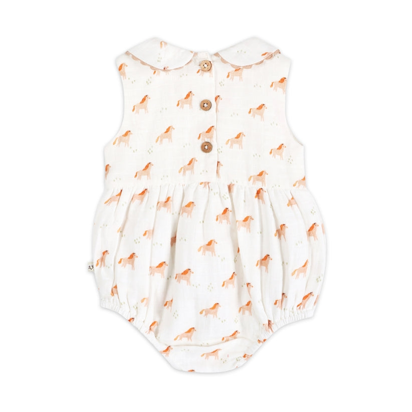 Horse Baby Bubble Romper + Headband