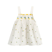 Lulu Embroidered Baby Dress + Bloomer