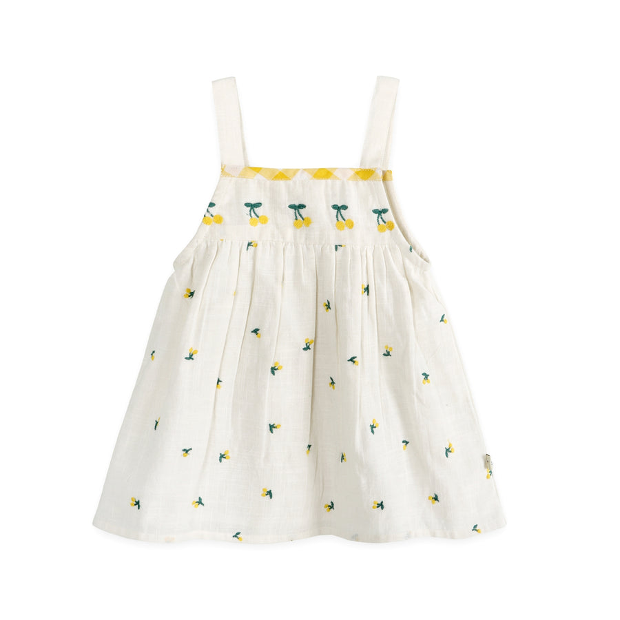 Lulu Embroidered Baby Dress + Bloomer