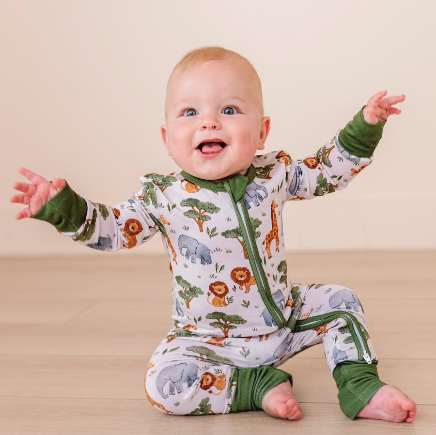 Bamboo Convertible Footie - It's a Jungle Out There!