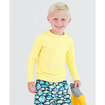 Long Sleeve Rash Guard - Banana
