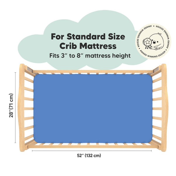Organic Fitted Crib Sheet Cornflower - Set of 2