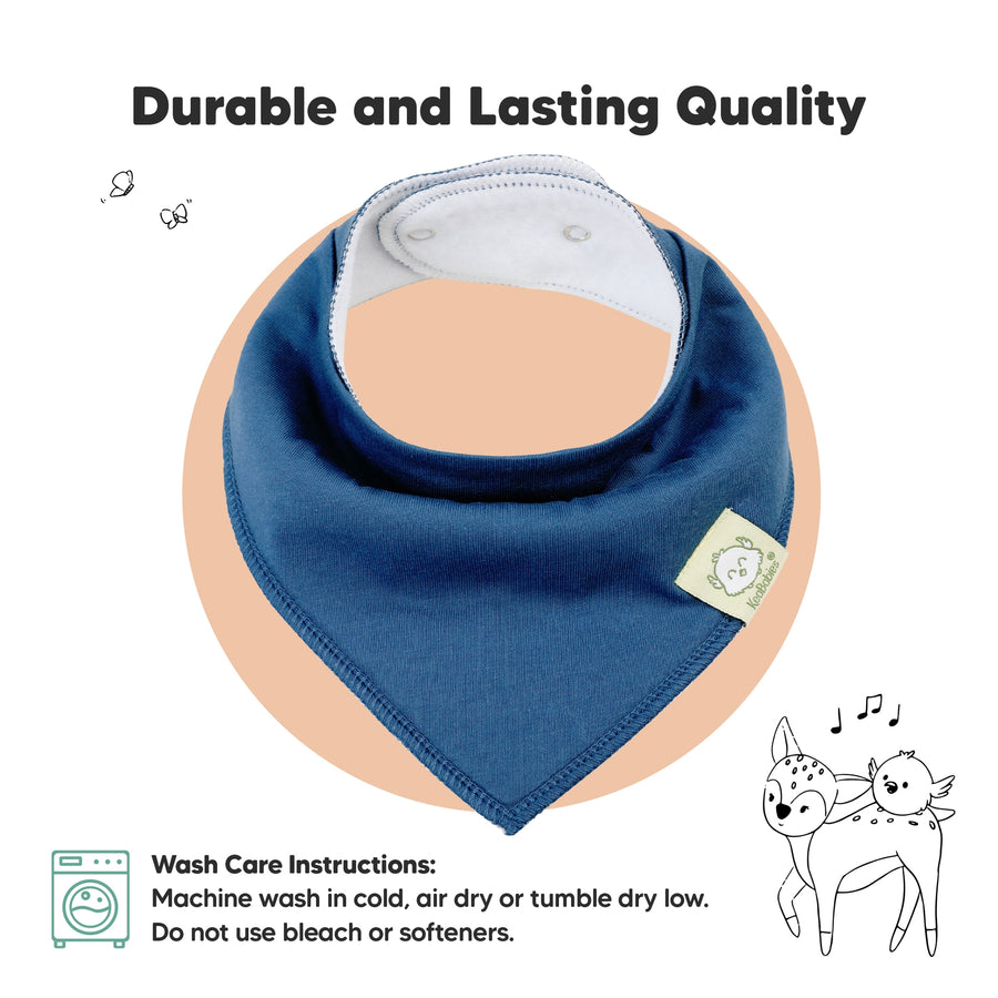 Organic Cotton Bandana Bibs - Hunter