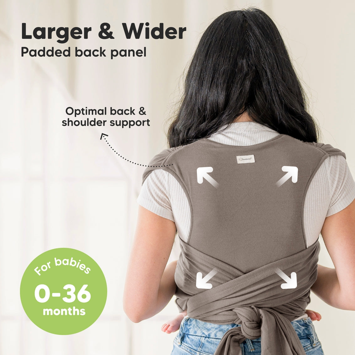 D-Lite Baby Wrap Carrier - Copper Gray