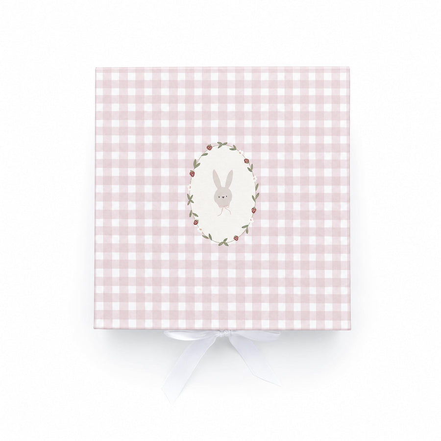 Gift Box - Pink Gingham Bunny