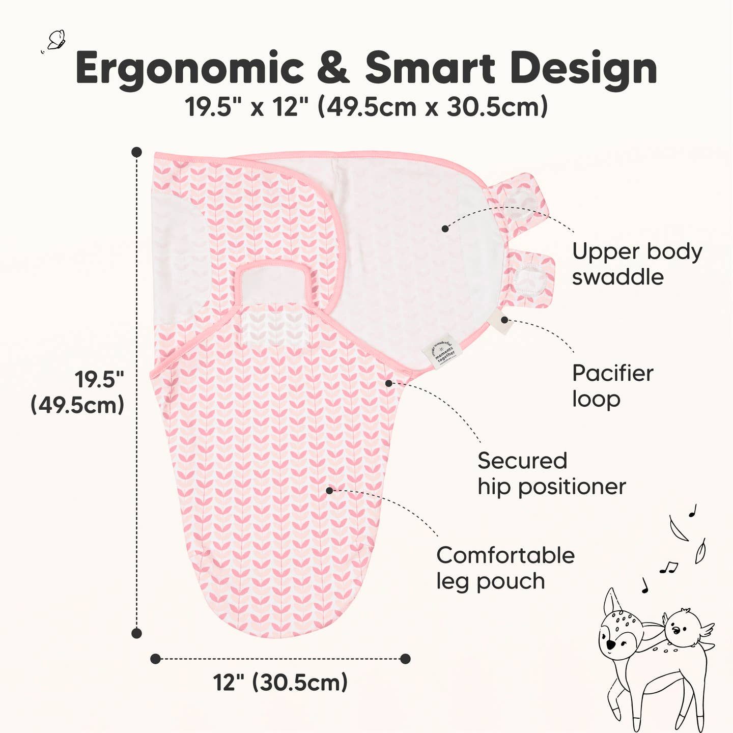 SOOTHE Swaddle Wraps - 3-Pack (Blossom)