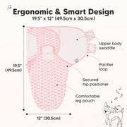 SOOTHE Swaddle Wraps - 3-Pack (Blossom)
