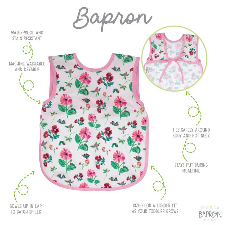 Pink Floral Caterpillar Bapron - The Very Hungry Caterpillar - 6m-3T