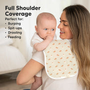 Organic Urban Burp Cloths - Roarsome - Set of 5