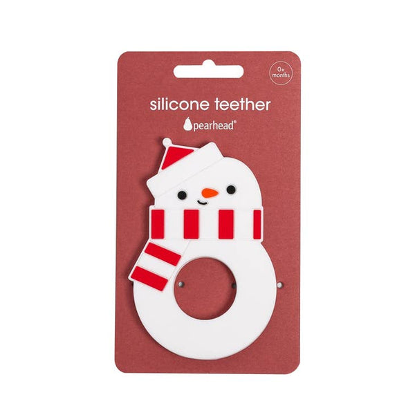 Silicone Christmas Teether - Holiday Snowman