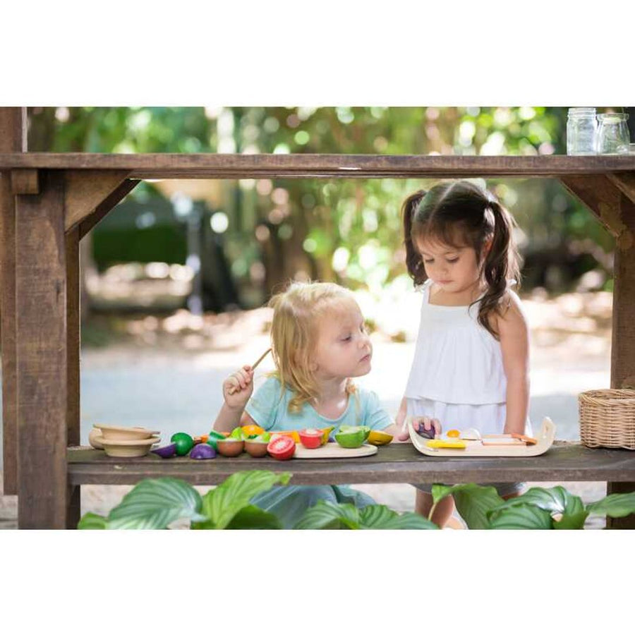Wooden Food Assorted Fruit & Vegetable Set