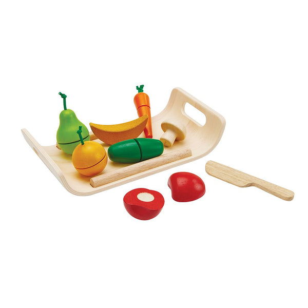 Wooden Food Assorted Fruit & Vegetable Set