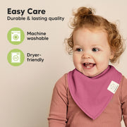 Organic Cotton Bandana Bibs - Lilac
