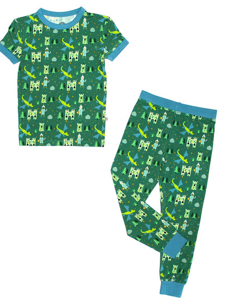 Bamboo Two Piece Short Sleeve Pajamas - Ever After