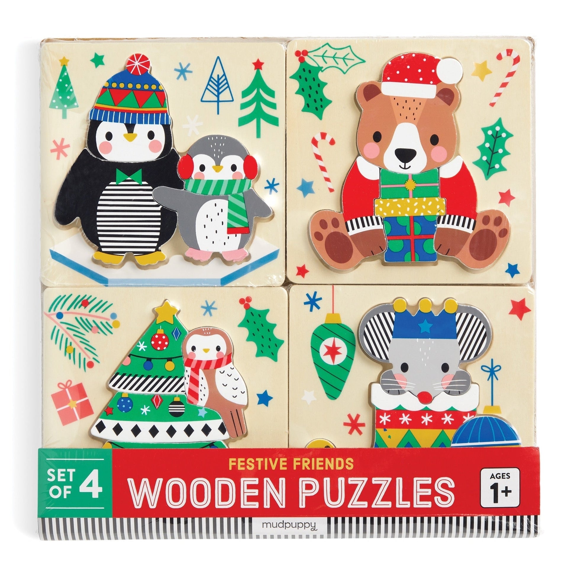 Wooden Puzzles - Festive Friends