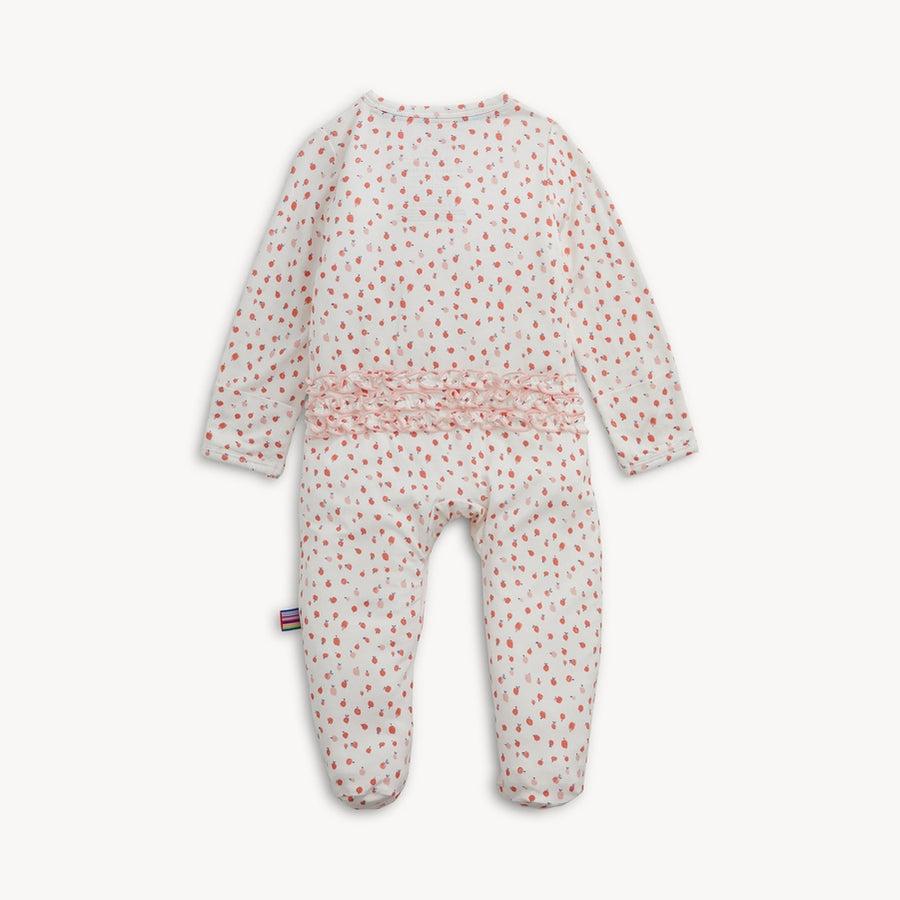 Modal Magnetic Ruffle Footie - Apple Blossom