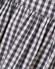 Gracie Poplin Nursing Midi Dress - Black & White Gingham
