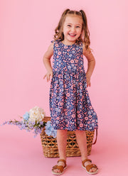 Harper Bow Tie Tank Dress - Mae