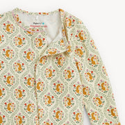 Modal Magnetic Ruffle Footie - Fleur Sauvage