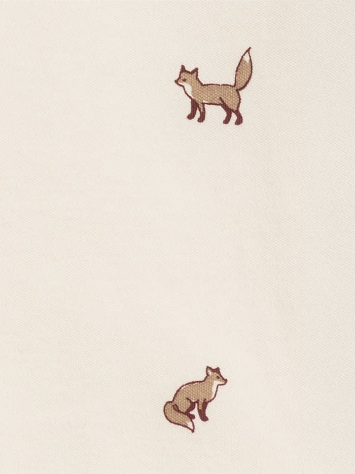 Organic River Bodysuit - Fox/Cranberry + Taupe