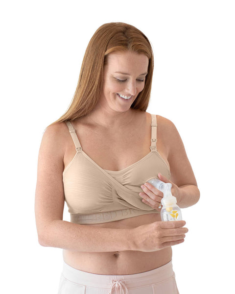 Sublime Hands-free Pumping & Nursing Bra - Beige