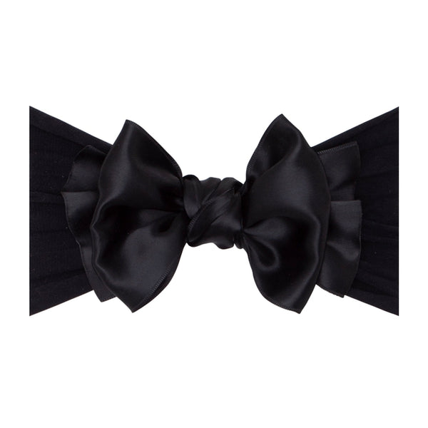 Satin Fab Headband - Black