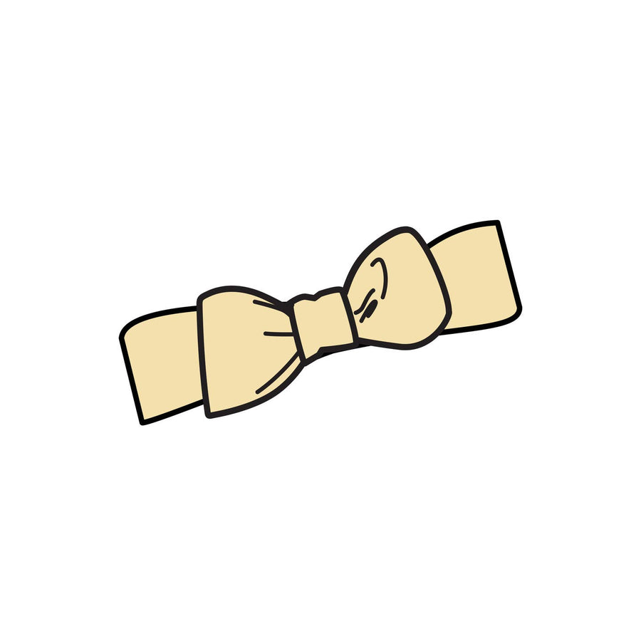 Organic Ribbed Bow Wrap - Butter