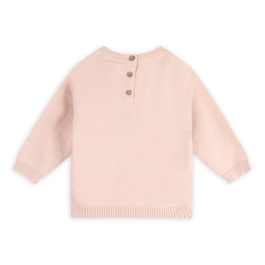Organic Cotton 3D Furry Cat Knit Sweater