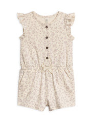 Organic Cotton Shaye Romper - Maria Floral / Lilla