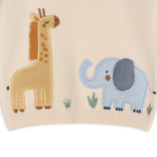 Safari Knit Organic Cotton Pullover - Natural