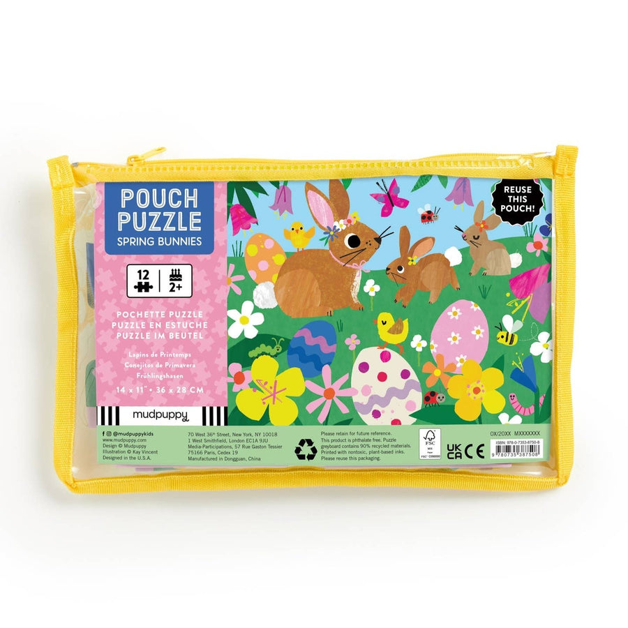 Pouch Puzzle - Spring Bunnies