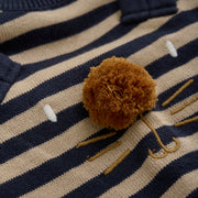 Pull Over Knit Sweater - Striped Lion