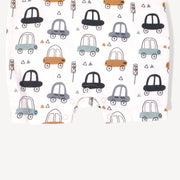 Short Henley Romper - Cars